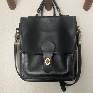 Coach  Crossbody Satchel Purse with turnlock